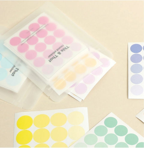 This & That Round Sticker Pack [4types] | 24sheets