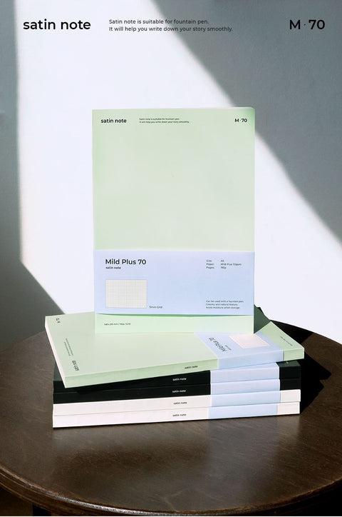 A5 Satin Notebook M70 [3colors] | Line & Grid Notebook