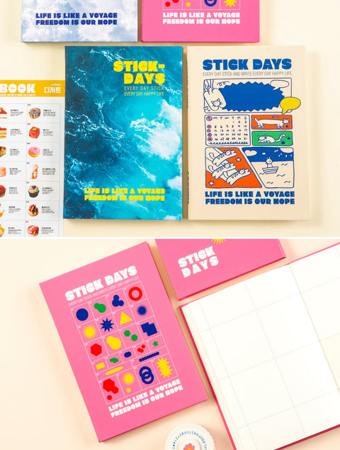 Stick Days Weekly Planner [4types]