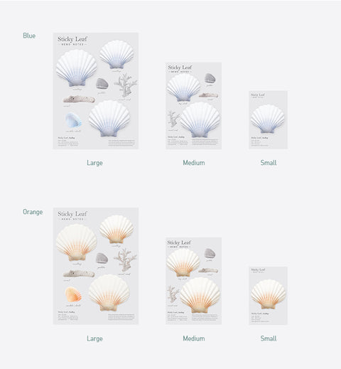 Scallop Sticky Notes L [2colors]