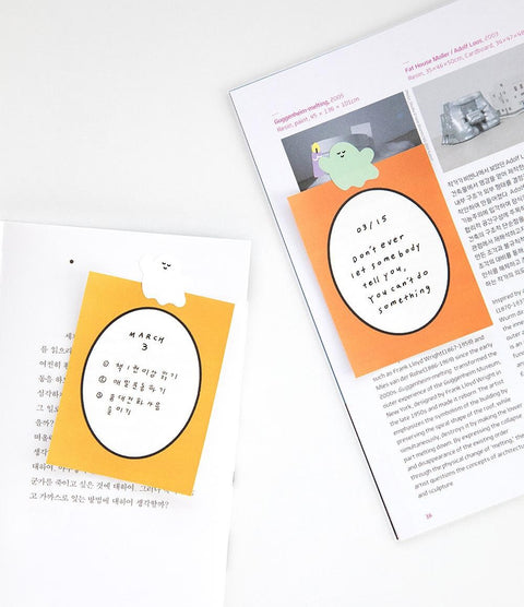 Herethere Mini Sticker [4types] | Cat, Kitty, Ghost