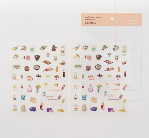 Useful Deco Stickers _ At Home v.4 [3types]