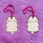 Flat Rabbit Acrylic Diary Charm | Bunny Key Rings