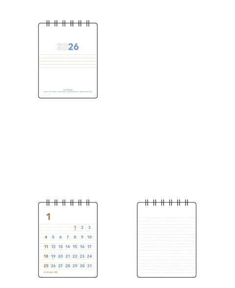 2026 Tiny Desk Calendar 2PCS