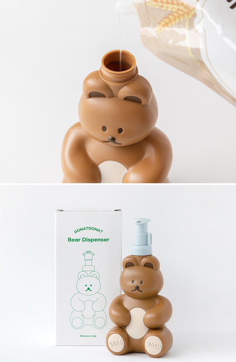 DONATDONAT Bear Liquid Dispenser [4colors] | Shampoo & Shower Gel Dispenser