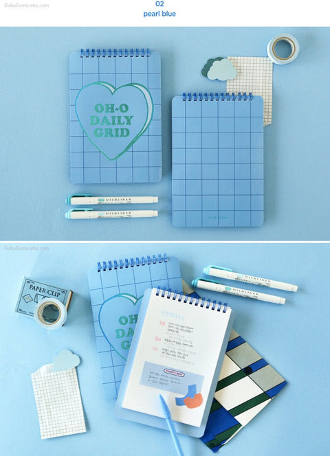 Grid Notebook [2colors] | Squared Journal