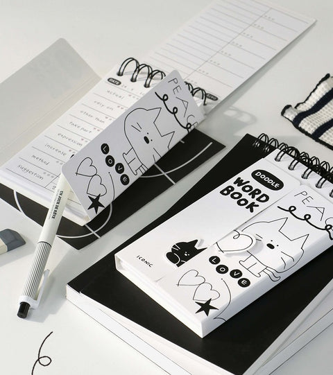 ICONIC Doodle Vocabulary Notebook [4colors] | Word Book