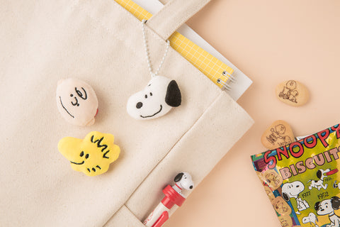 Peanuts Snoopy Friends Face Key Ring [3types] | Charlie, Woodstock, Snoopy