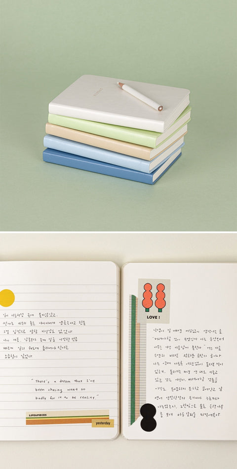 Moment Line Notebook S v.5 [5colors]