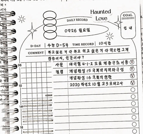 Check My Vibe Daily Planner [Check My Purple]