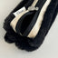 Clam Round Pencil Case [Fur Black Stripe] | Pen Pouch