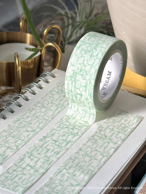 Yellow Green Glitter Masking Tape