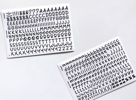 Crooked Alphabet Seal Sticker | Deco Sticker