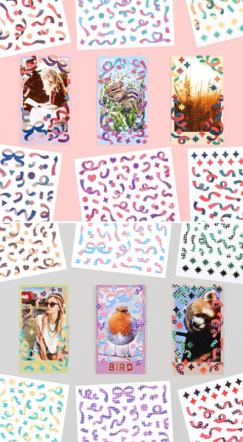 Rihoon New Confetti Removable Sticker Pack [3types] | 6sheets