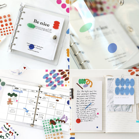 Pigment Transparent Sticker [28types]