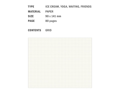Pocket Notebook v.2 _ Grid [4types] | Squared Notebook
