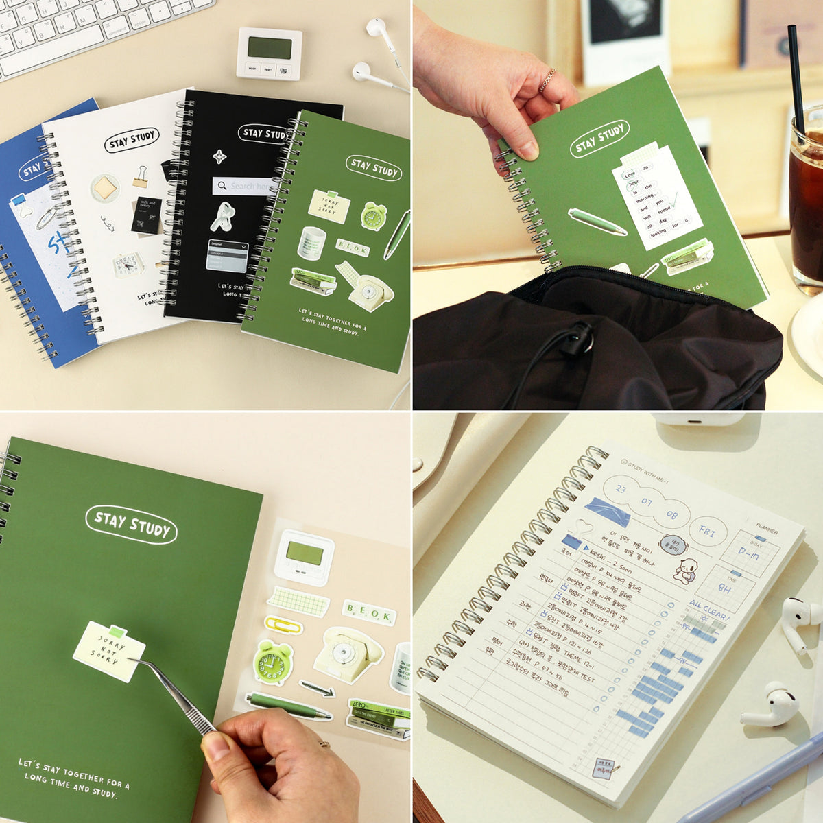 STAY Study Planner for 100 days [4types] – dubudumo