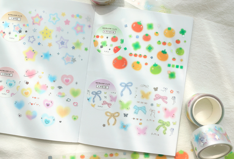 PLEPLE Kiss Cut Tape [4types] | Kiss Cut Deco Sticker