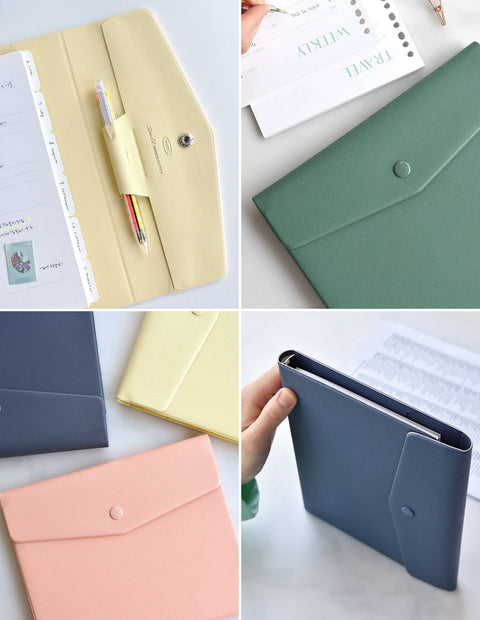 Slim Fit Binder Clutch A5 [6colors] | A5 6 Hole Cover