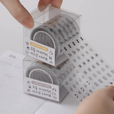 ICONIC Doodle Diary Kiss Cut Tape [2types]
