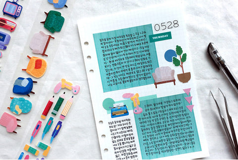 Elongated Seal Stickers E [10types]