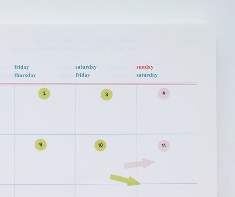 Number Seal Sticker [4types] | Day Sticker