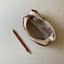 Clam Round Pencil Case [Corduroy Red] | Pen Pouch