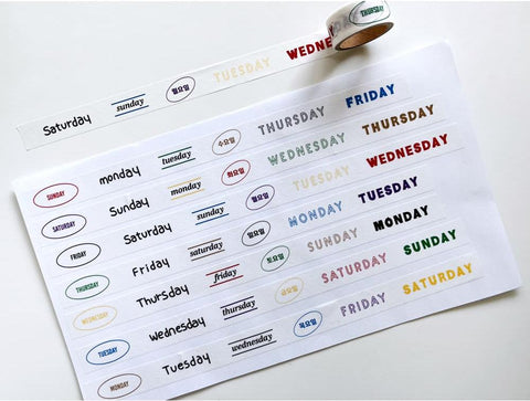 What day of the week Masking Tape