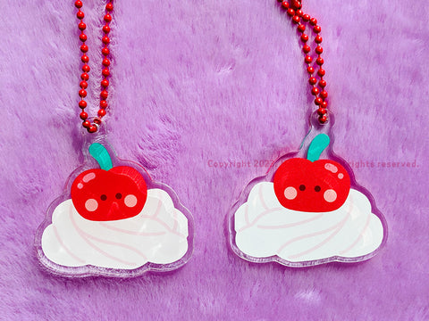 Cherry Acrylic Diary Charm | Key Rings