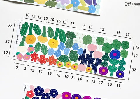 Flower Seal Sticker Set