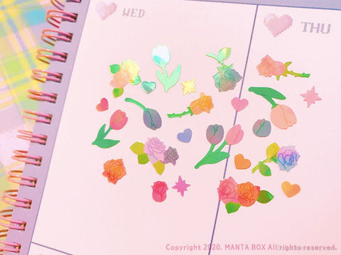 Twinkle Deco Sticker [Love of Tulip : Purple]