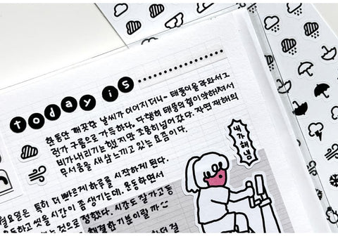 Today's Weather Icon Seal Sticker | 2sheets