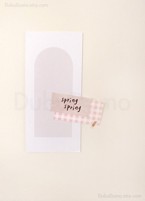 1928-1931 daily plan.22-25 Cherry Blossom Sticky Note [4types]