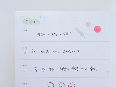 Number Seal Sticker [4types] | Day Sticker