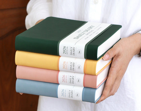 2026 Official Daily Diary Time Planner B6 [6colors] | Daily Diary 2026