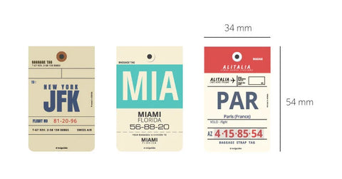 Magnetic Bookmarks 3P _ Airline Tag