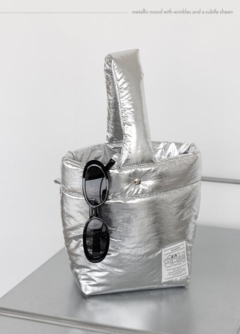 momossi Marshmallow Tote Bag [Silver]