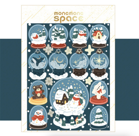 Christmas Snowball Seal Sticker