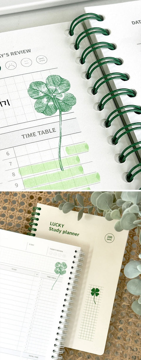 LUCKY Study Planner 100days [4colors]