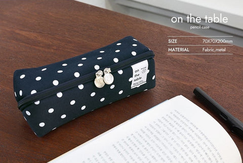 on the table Cube Pencil Case [2types]