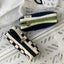 Clam Round Pencil Case [Navy and Green] | Pen Pouch