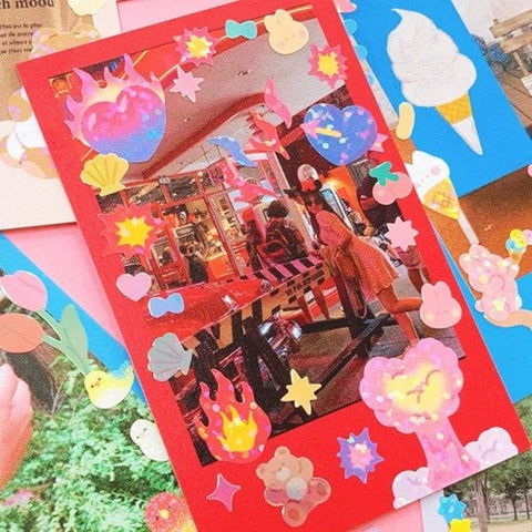 Twinkle Deco Sticker [Burning Heart]