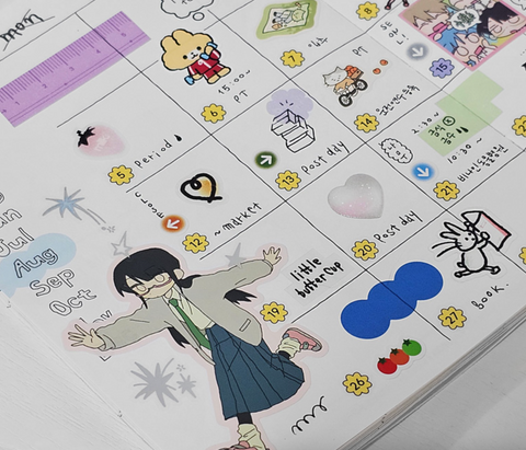 GLEN Date Kiss Cut Tape [3types] | Sticker