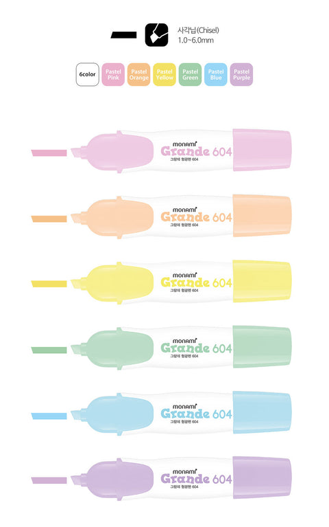 Grande Highlighter 604 6 Colors Set