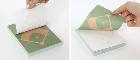 Baseball Stadium Memo pad