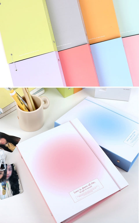 Blush A5 Photo Card Binder Album Set [8colors] | A5 Collect Book Photo Card Album