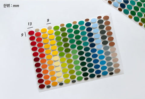 Color Ellipse A Seal Sticker | Deco Sticker