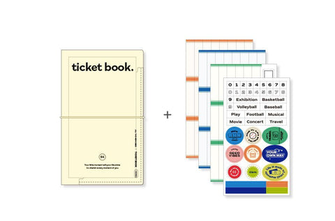 Collect Ticket Book [4colors] | Ticket Scrapbook | Pocket Album