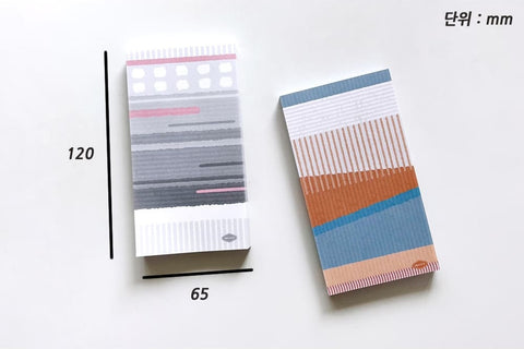 Warm Patterned Memo Pad Set [2types]
