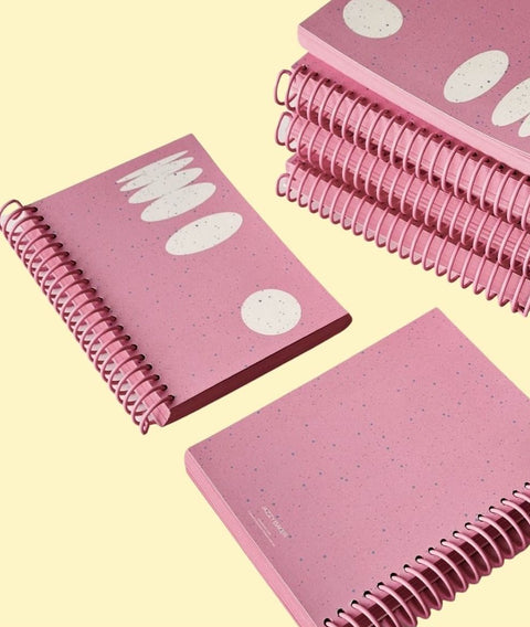 Pink Snow Blank Notebook